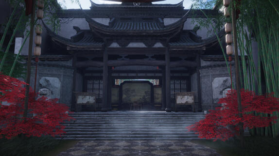 guarded gate to sect territory